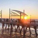Sunsetting behind the Redondo Beach pier