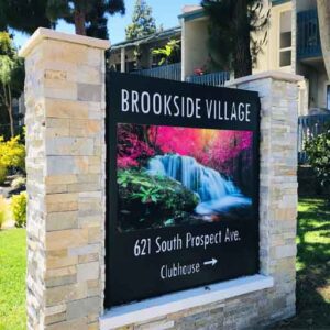 Brookside Village Redondo Beach sign